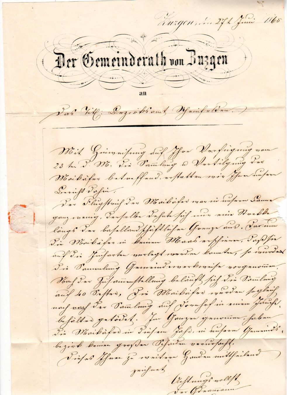 Tutti i francobolli: Brief, Vorphila Zuzgen 1865 – Usato da Wolhusen venduto da Curver9 1