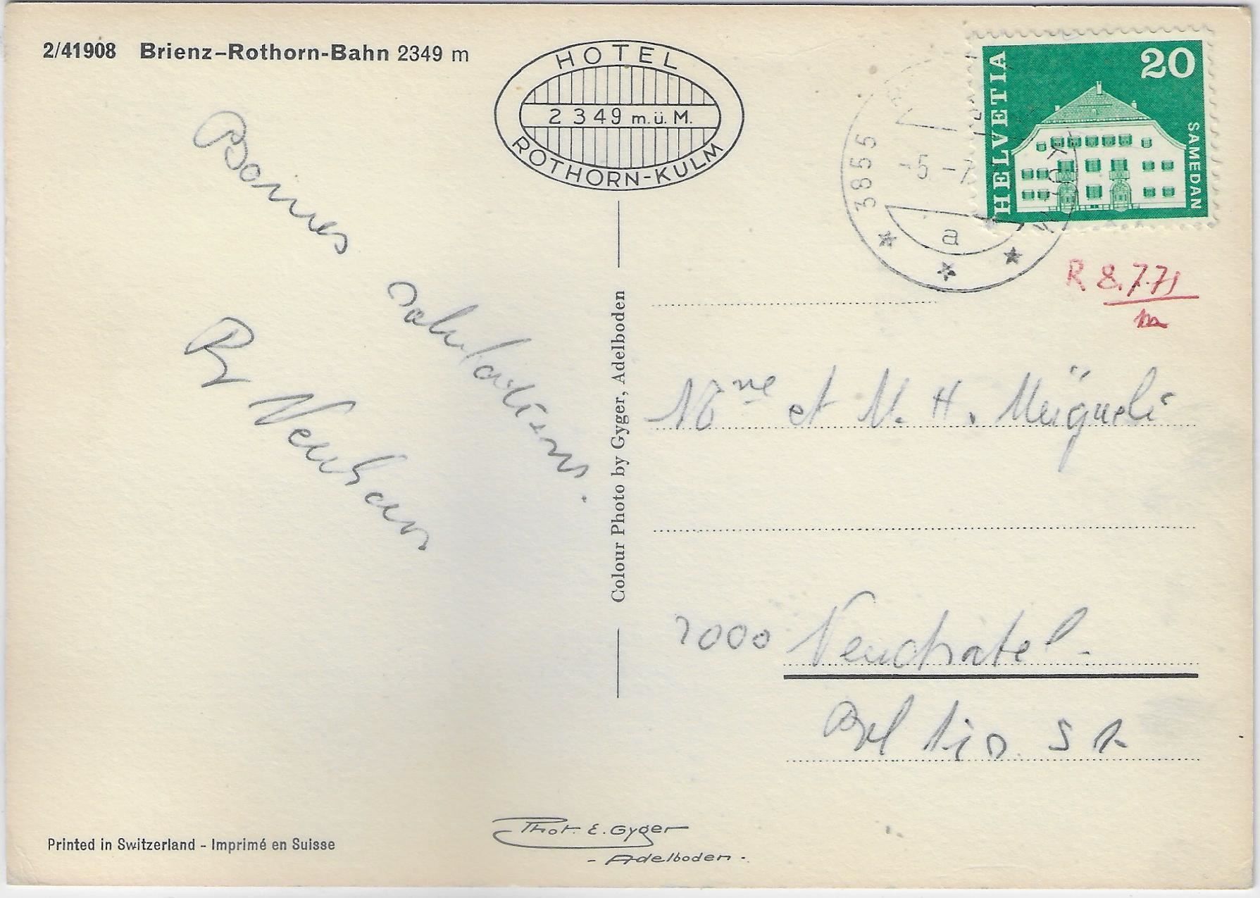Cartes postales: Brienz-Rothorn-Bahn - Multiview – D'occasion à Ettingen par Kartenplanet 1