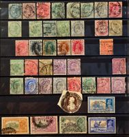 Britisch Indien Klassik Sammlung Victoria Georg VI gestempel