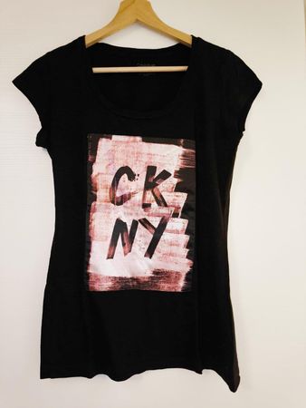 T-shirt donna nera Calvin Klein