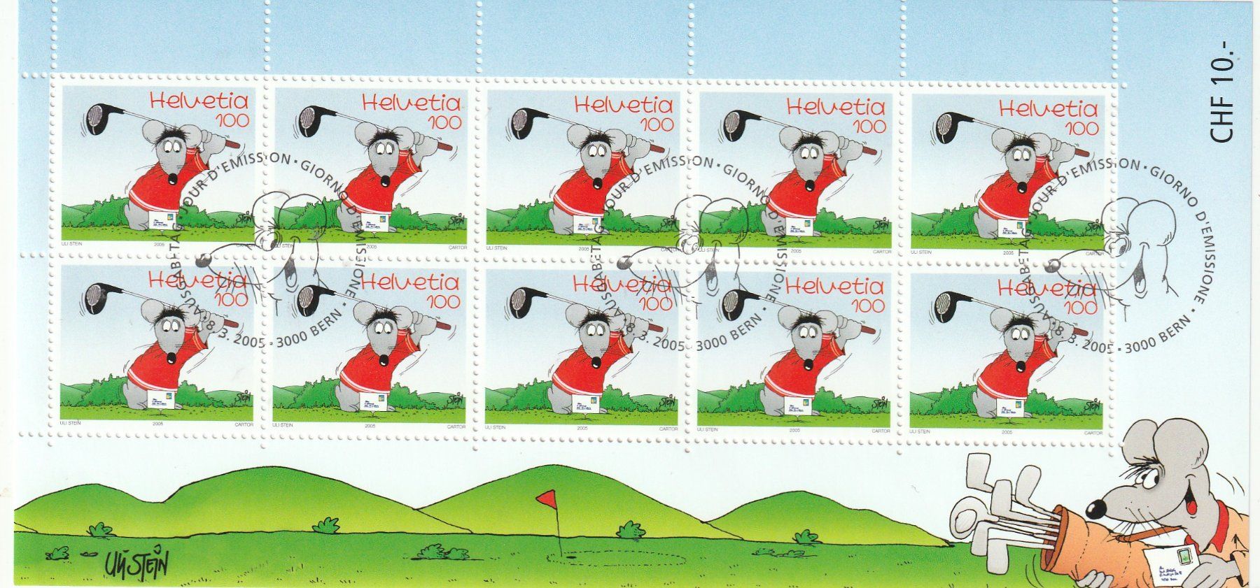 Alle Briefmarken: CH Briefmarken  Lot diverse Kleinbogen gestempelt – Gebraucht aus Rupperswil von Ema10 6