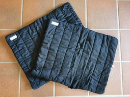 Waldhausen; 2 Stk. schwarze Bandagierkissen / -unterlagen