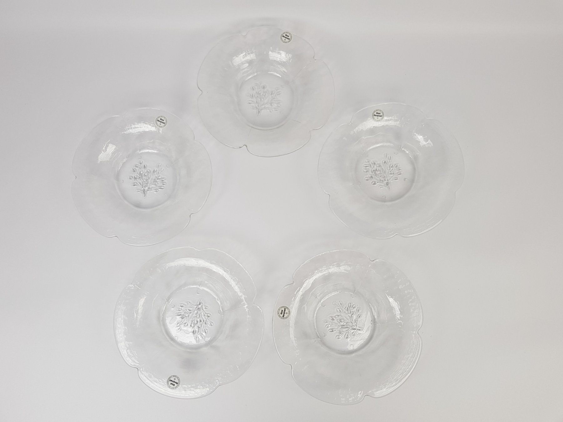 Glasi Hergiswil Set di piatti: GLASI HERGISWIL Glasschälchen 5 Stk. – Usato da Suhr venduto da Restwert_Suhr 2