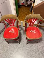 2 Original Coca-Cola Stühle