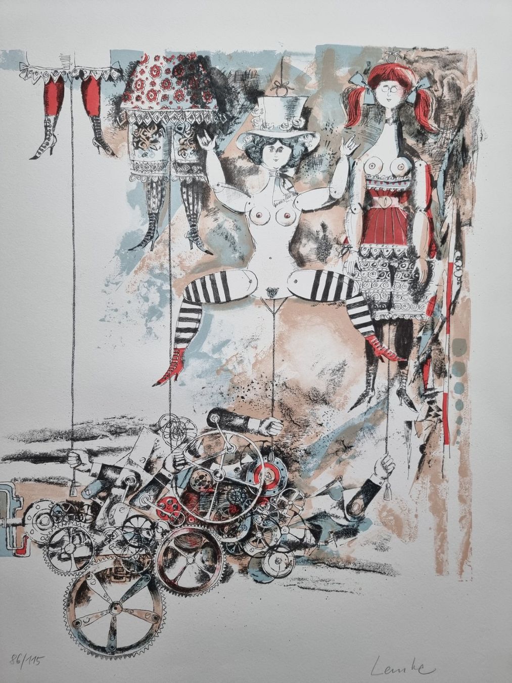 Grafiken & Lithographien: HORST LEMKE LITHORAPHIE SINIERT NUMMERIERT – Gebraucht aus Gersau von grafik-kunst