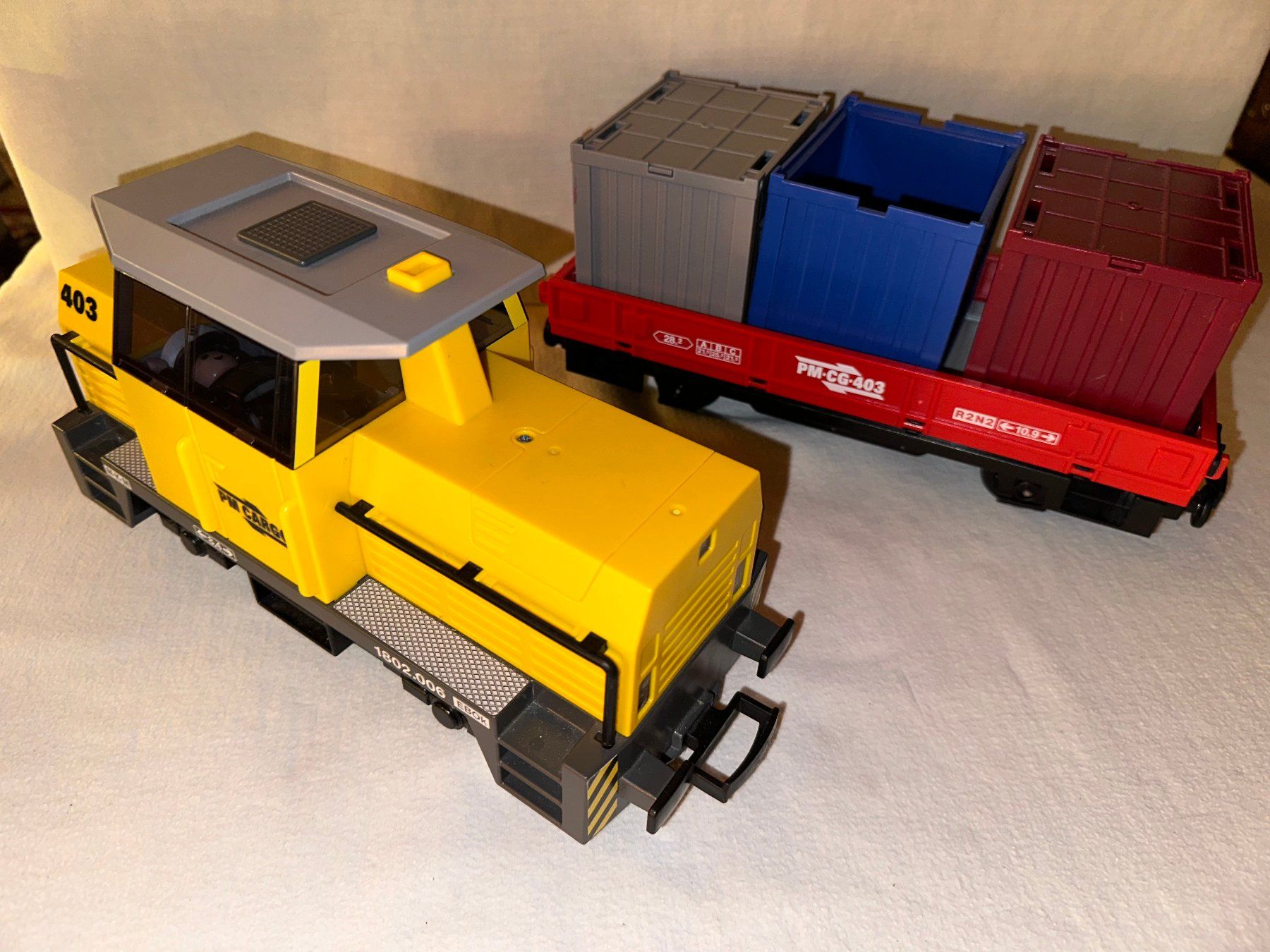 Playmobil Giocattoli: Train Playmobil  radio commandé avec 1 wagon et rails – Usato da Ste-Croix venduto da mjmg 4