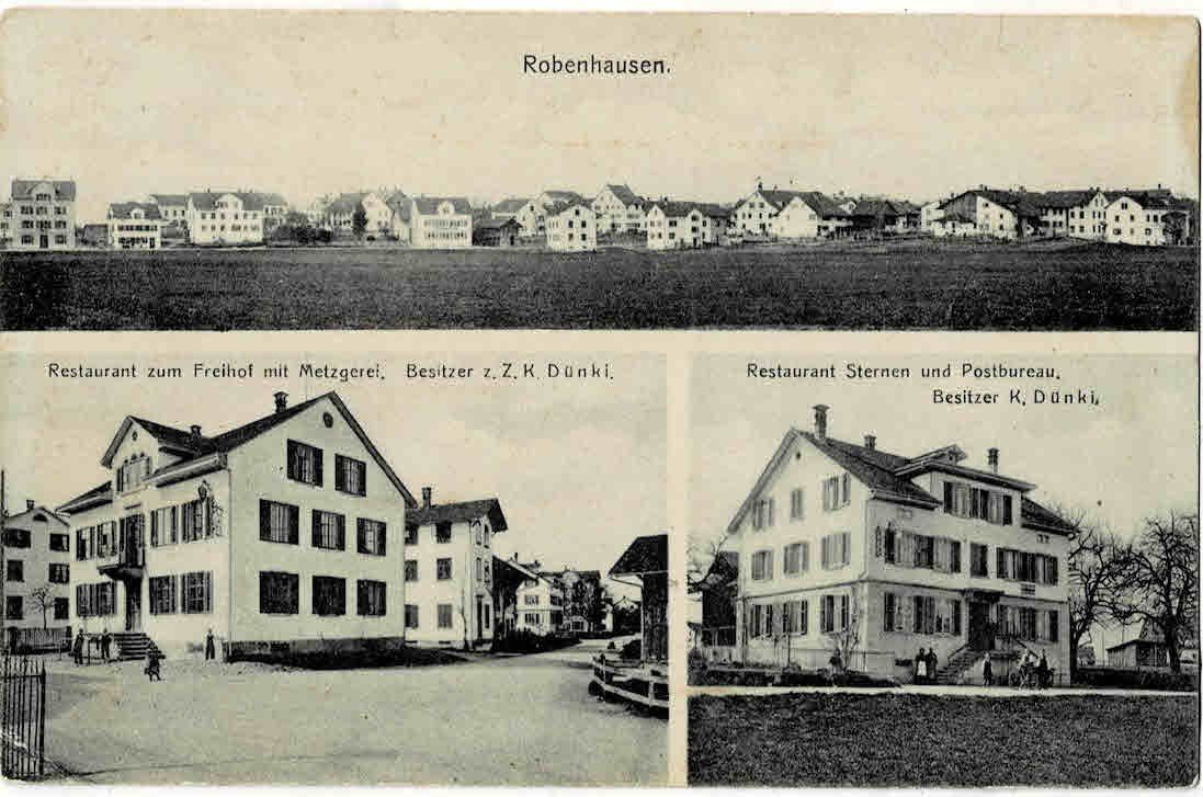 Cartoline postali: Robenhausen bei wetzikon  1927 – Usato da Sulz AG venduto da Oberdanne8