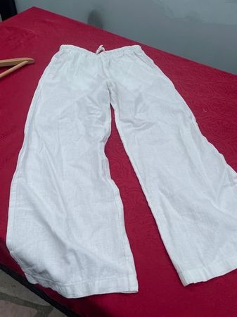 Mädchen Hose weiss 140