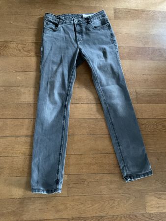 2 Stk Jungs Gr. 164 für 14 jährig Jeans grau und Langarmshir