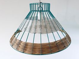 Serax Hängelampe Lampe Rattan Metall Boho NP 230 2 St.vorh.