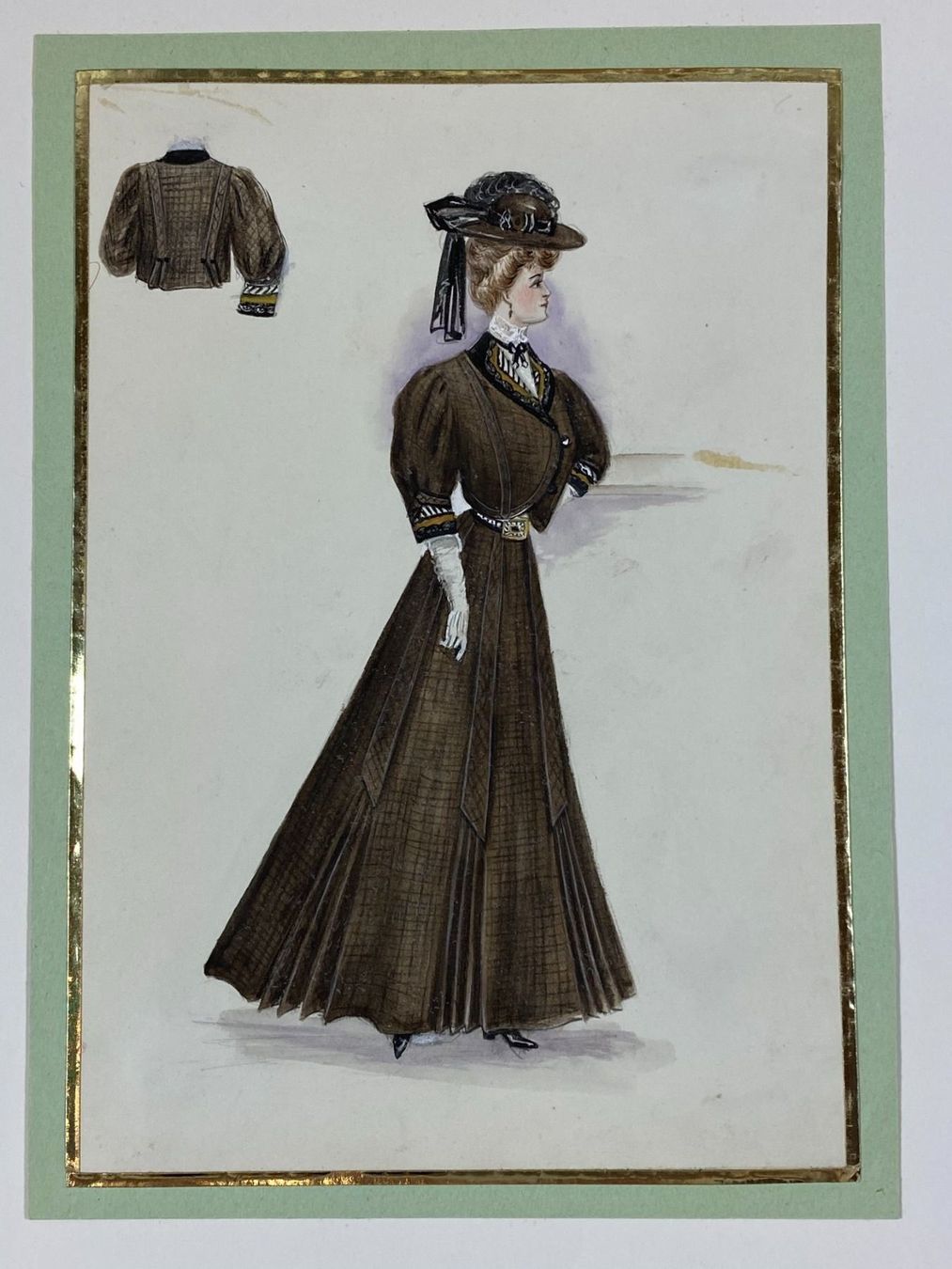 Poster & Bilder: Modeblatt Mode Aquarell Jugendstil 1900 – Gebraucht aus Wollerau von Sammler-Ecke