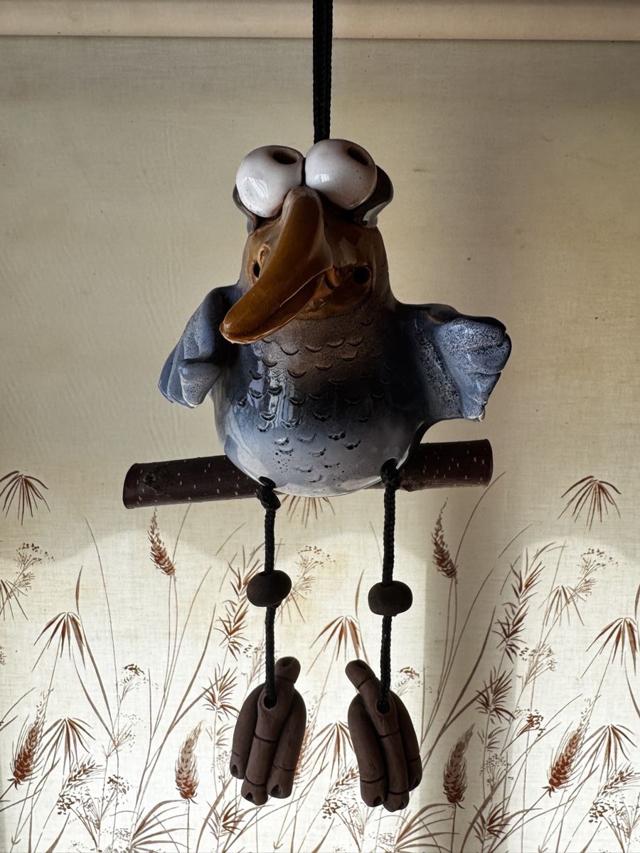 Figuren: Vogelfigur aus bemaltem Keramik-/Tonmaterial – Gebraucht aus Widnau von sar_h98t 3
