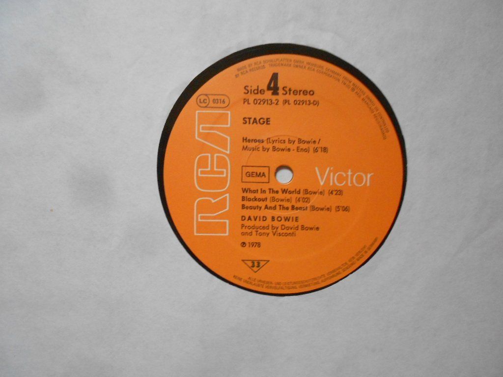 Vinyles: DAVID BOWIE  -  STAGE – D'occasion à Bex par Giorgiob 6