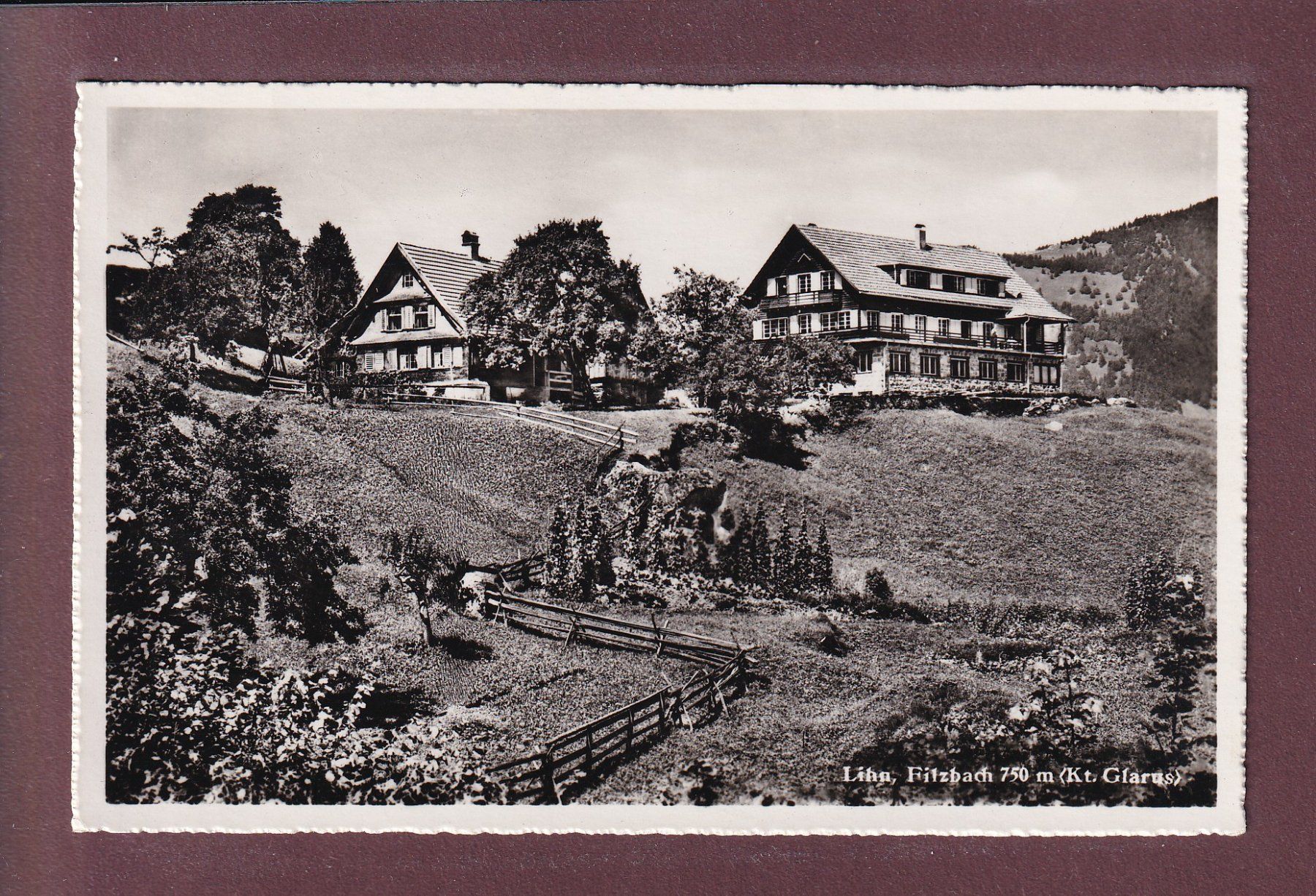 Ansichtskarten: LIHN - Filzbach - 1947 – Gebraucht aus Pully von nicecards