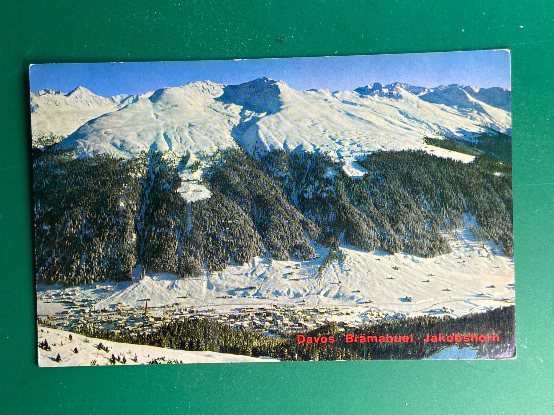 Ansichtskarten: Davos - Brämabuel - Jakobshorn – Gebraucht aus Steg VS von danwer74