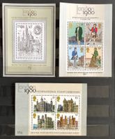1978-80 Grossbritannien Int.Briefmarken Ausst. Blocks 1-3**