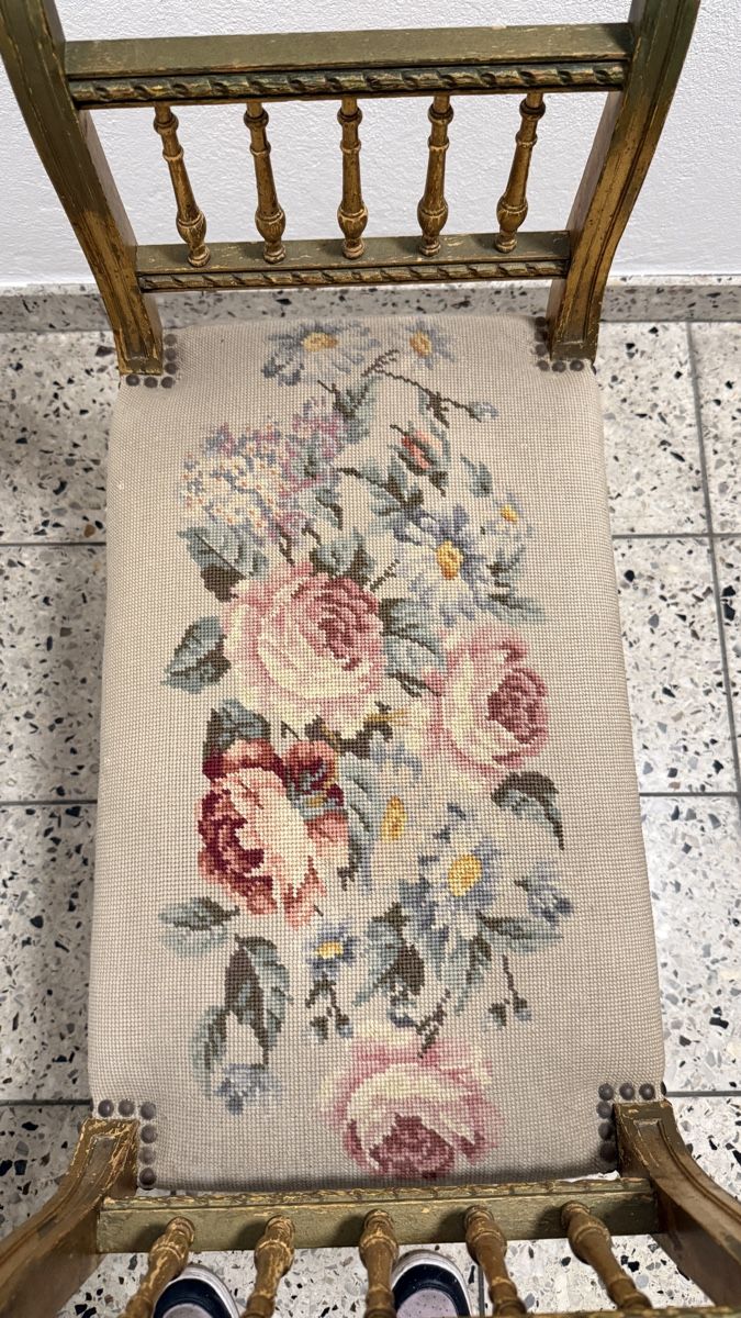 Sgabelli: Sitzbank mit Blumenmuster, Vintage Stilmöbel – Usato da Wald ZH venduto da Walder8636 3