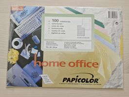 100x Visitenkarten PapiColor Home Office 5,4 x 8,6 cm