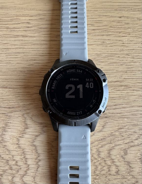 Pellicola Protettiva 3D Per Garmin Fenix 6 E 6 Pro! 2 Pezzi, Trasparente Con Bordi Neri.