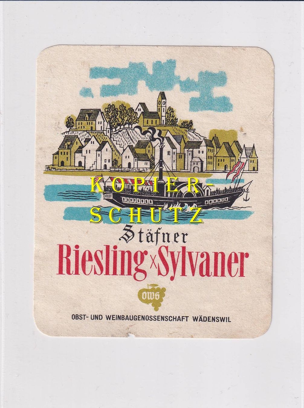 Papiere: Etikette - Stäfner Riesling x Sylvaner /bd – Gebraucht aus Hombrechtikon von Rudolf07