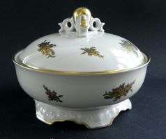 Schöne Dose mit Golddekor von Langenthal 1947