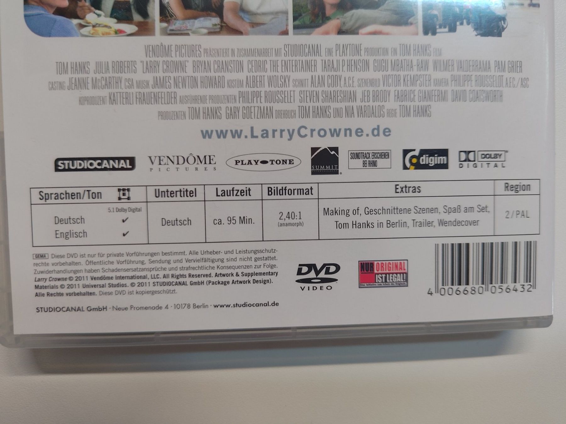 Tutti i DVDs: Larry Crowne – Usato da Liestal venduto da Kratzilla 3