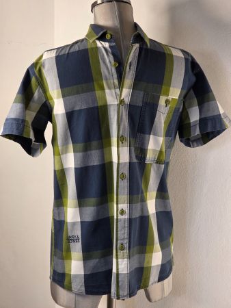 S 46/48 172 JACK & JONES kurzarm Sommerhemd kariert Baumwoll