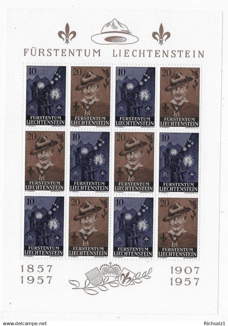 Tous les timbres: FL, Pfadibogen 1957** – D'occasion à Hefenhofen par Richsalz