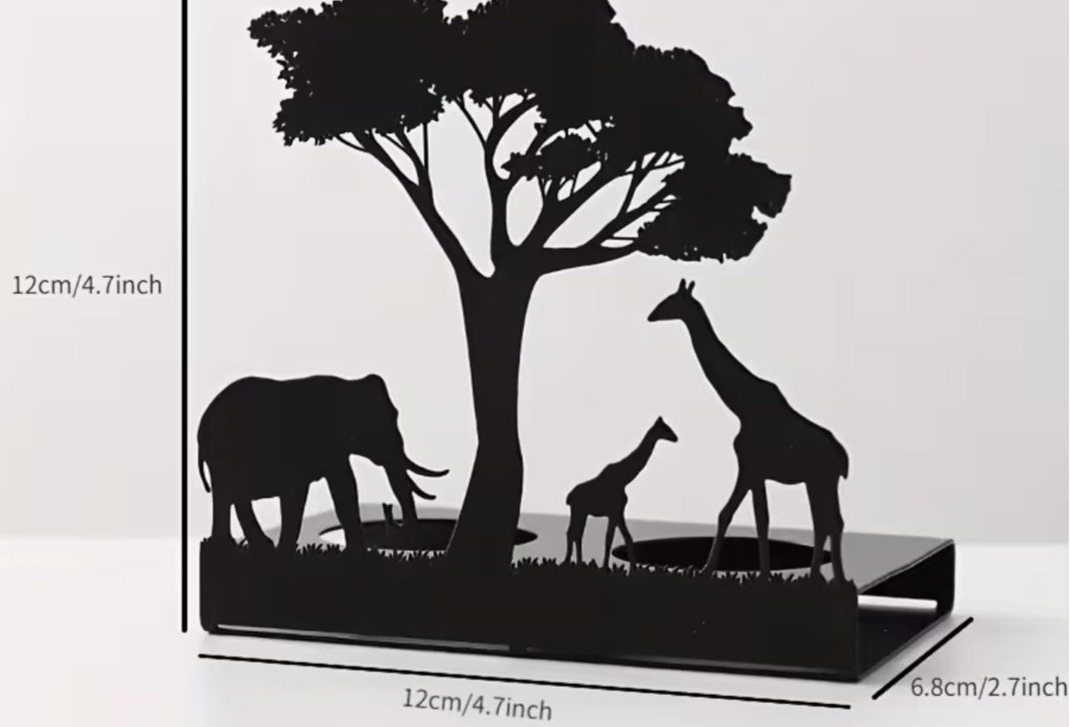 Portacandele: Teelicht Ständer Savanne Elfant Giraffe – Nuovo e nell'imballaggio originale da Dintikon venduto da Vexi 1