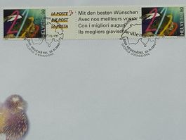 Neuchâtel: Sondermarke Millennium 1999/2000 mit Zwischensteg