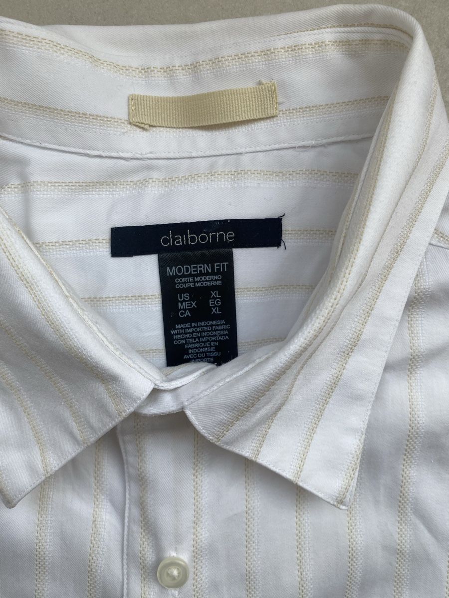 Hemden: CLAIBORNE Herrenhemd langarm Gr. L/XL – Gebraucht aus Wädenswil von JJ15 1