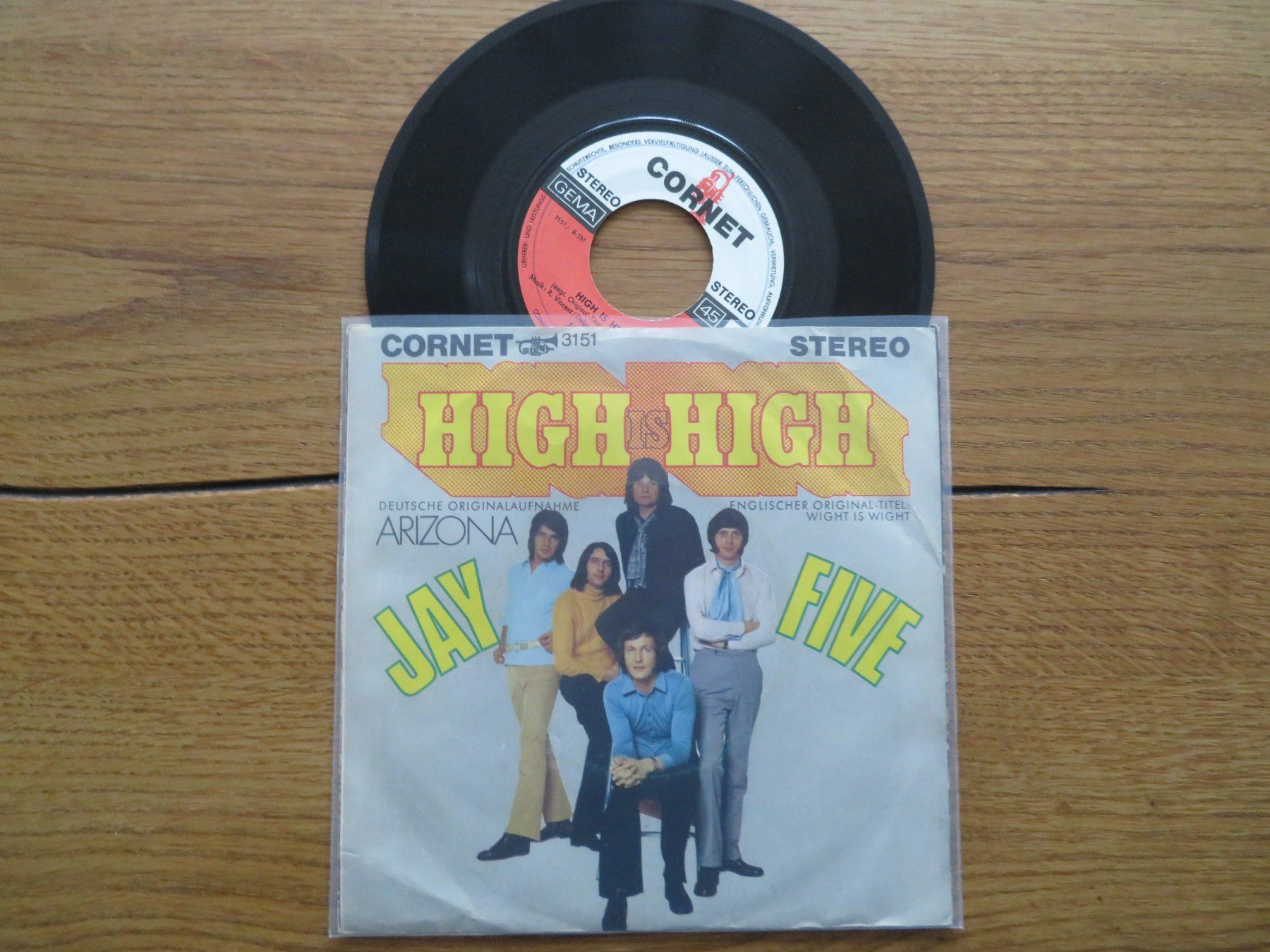Dischi in vinile: Jay Five - High High / Wight Is Wight - Single Vinyl! – Nuovo (secondo la descrizione) da Zürich venduto da max_cp5f