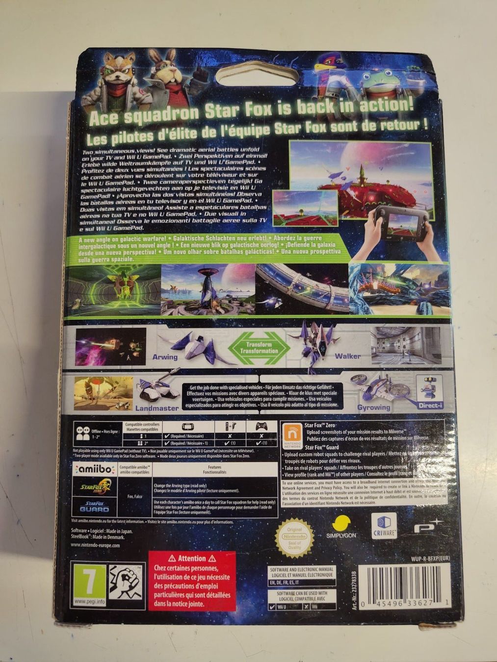 Nintendo Giochi: Jeu WIIu Neuf - Star Fox Zero - First Print Edition – Nuovo e nell'imballaggio originale da Saxon venduto da dan_drn5 1