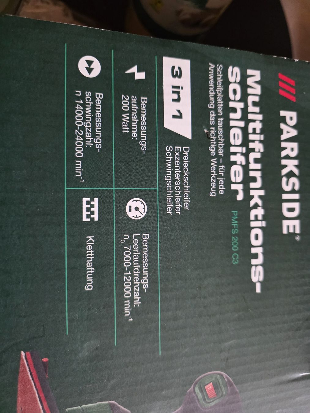 Smerigliatrici & Lucidatrici: Parkside Multifunktionsschleifer PMFS 200 C3 neu – Nuovo e nell'imballaggio originale da Schlattingen venduto da Buio79 1
