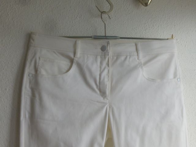 Hosen: Hose Weiss Gr. 44  100 % Baumwolle – Neu (gemäss Beschreibung) aus Hinwil von Glasperlen 3