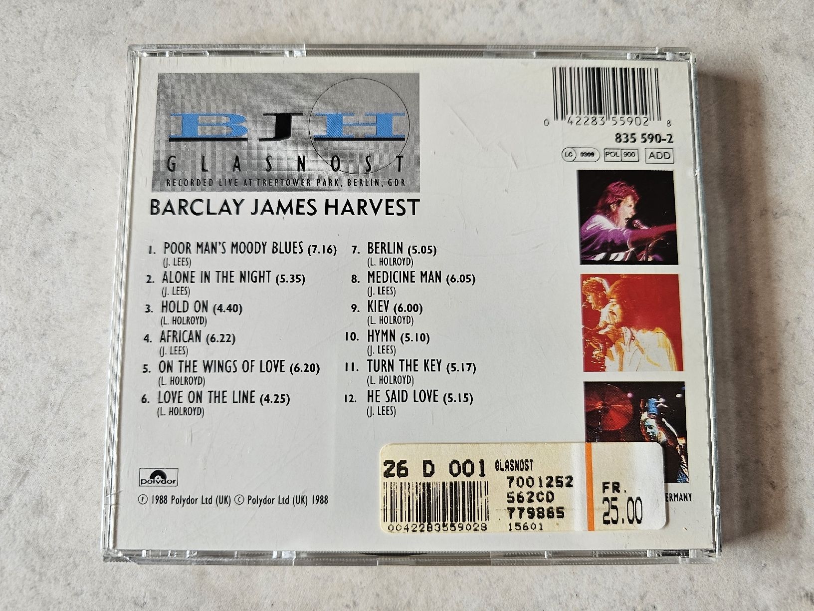 CDs: Barclay James Harvest  -  Glasnost – Gebraucht aus Schneisingen von backstore24 1