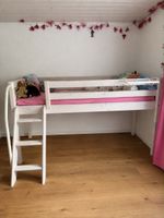 Flexa Kinder / Halbhochbett weiss