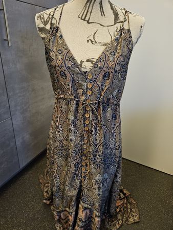 Luftiges Sommerkleid Gr. M Muster, Maxikleid