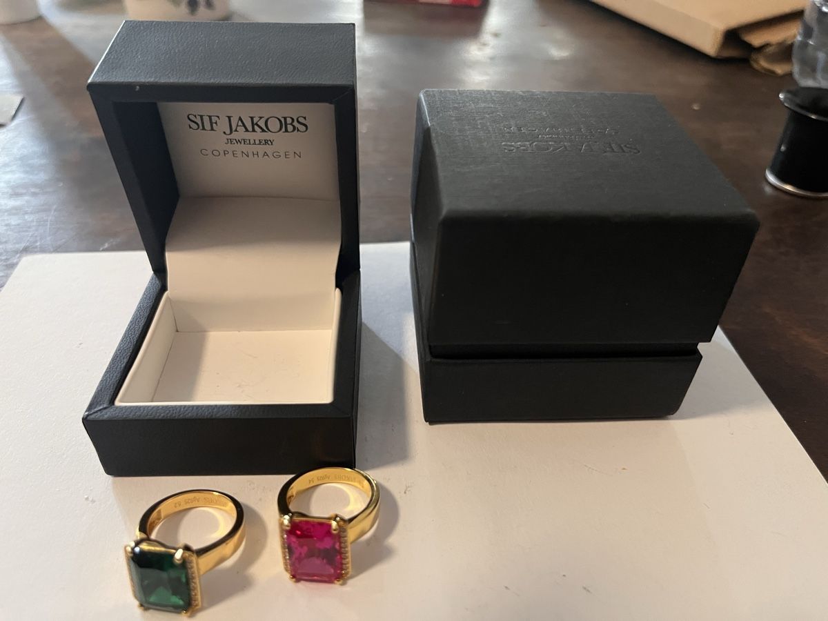 Anelli: Bague en argent 925 plaqué or – Usato da Chamblon venduto da BrocanteDeLaColline