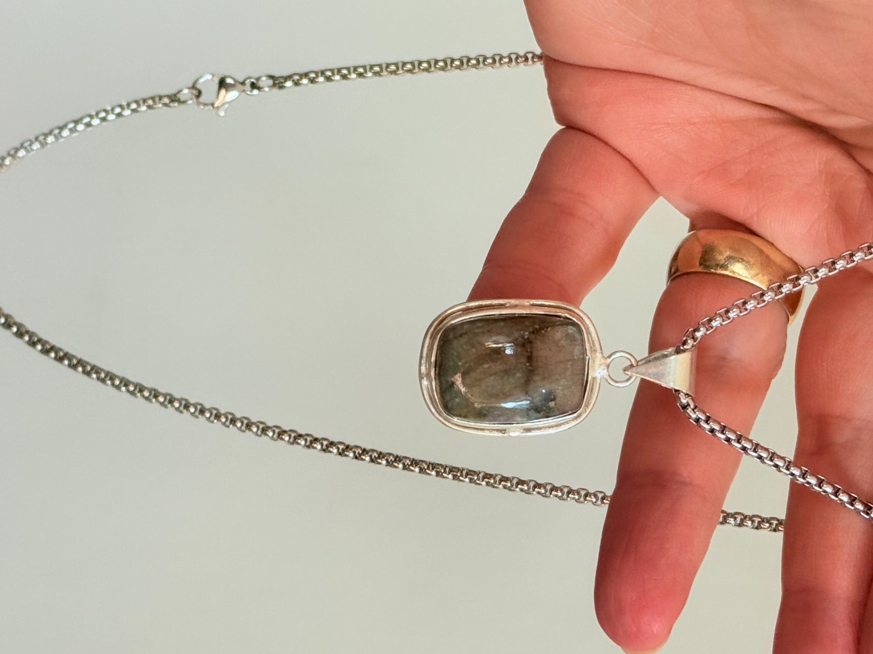 Catenine: Collier Labradorite  - Élégant et unique – Nuovo e nell'imballaggio originale da Genève venduto da AGBERG 5