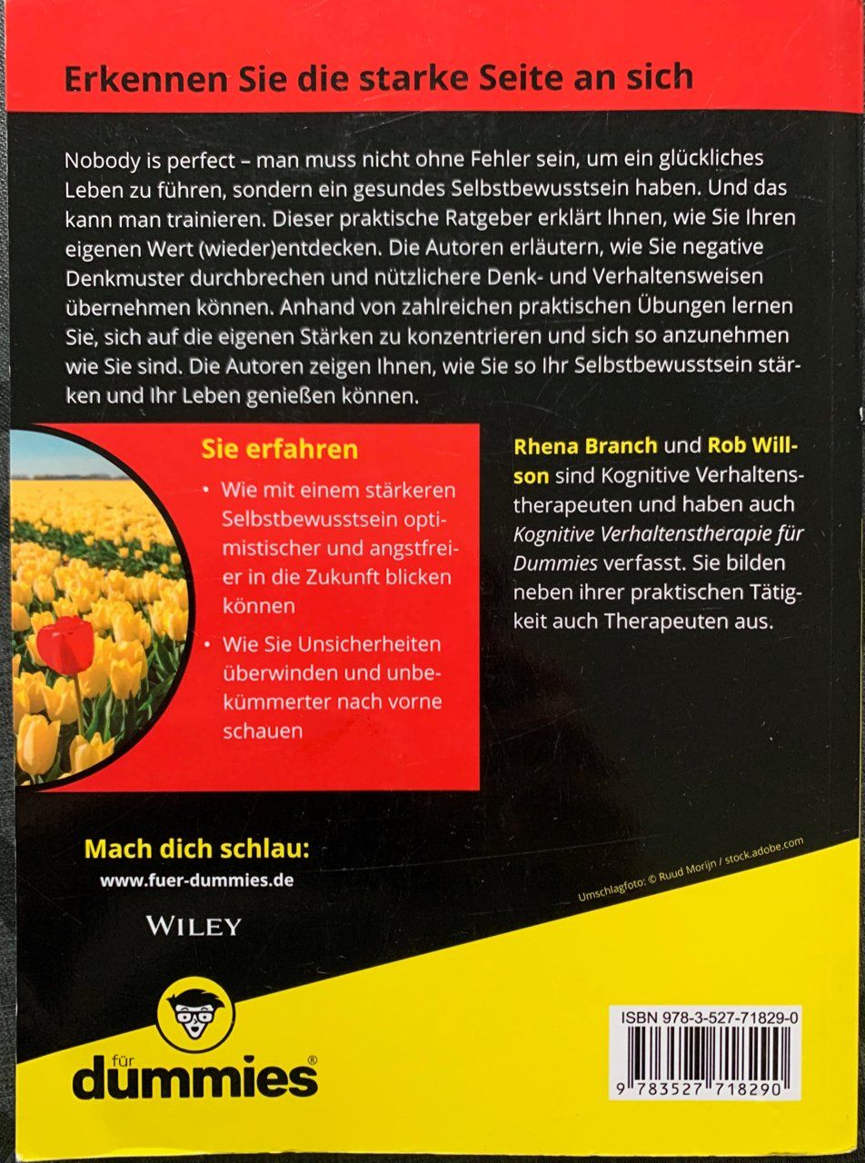 Libri: Selbstbewusstsein trainieren für dummies – Usato da Bremgarten b. Bern venduto da gutzi63 1