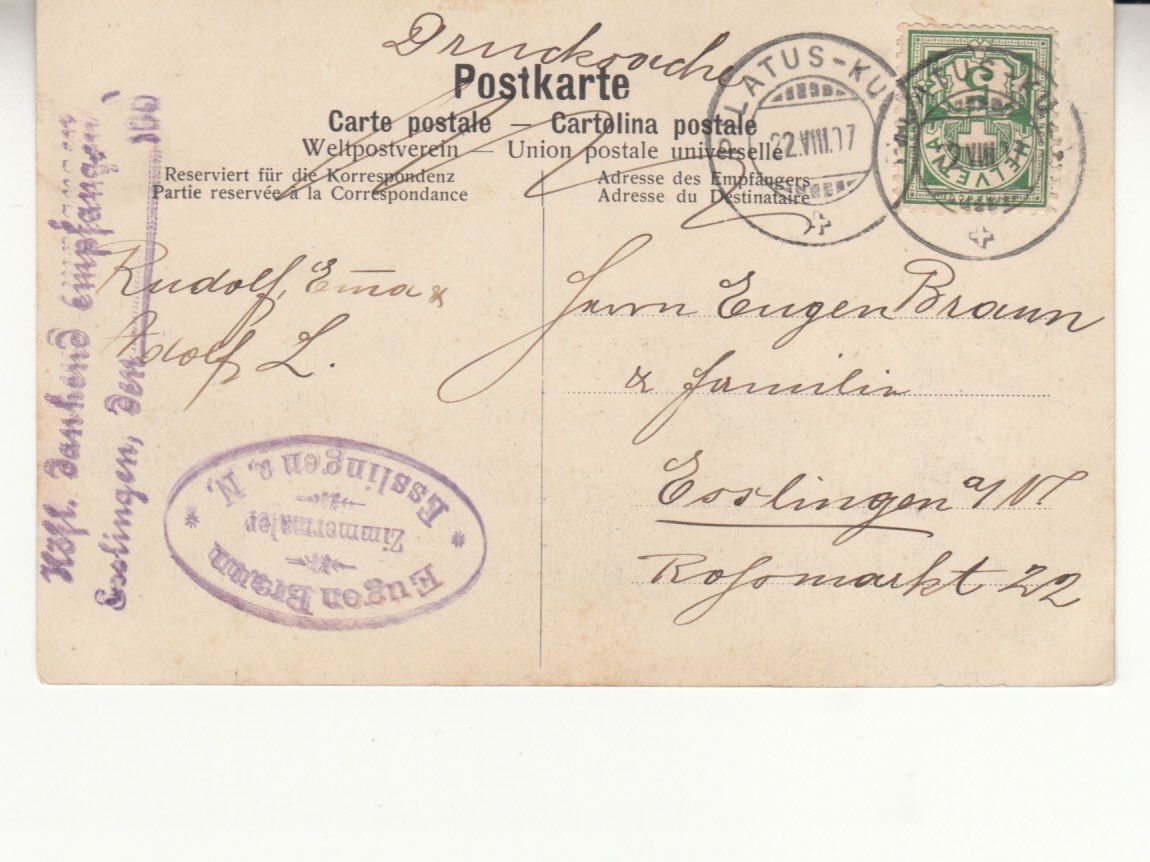 Cartes postales: Luzern 1907 – D'occasion à Bürglen TG par StampGraf 1