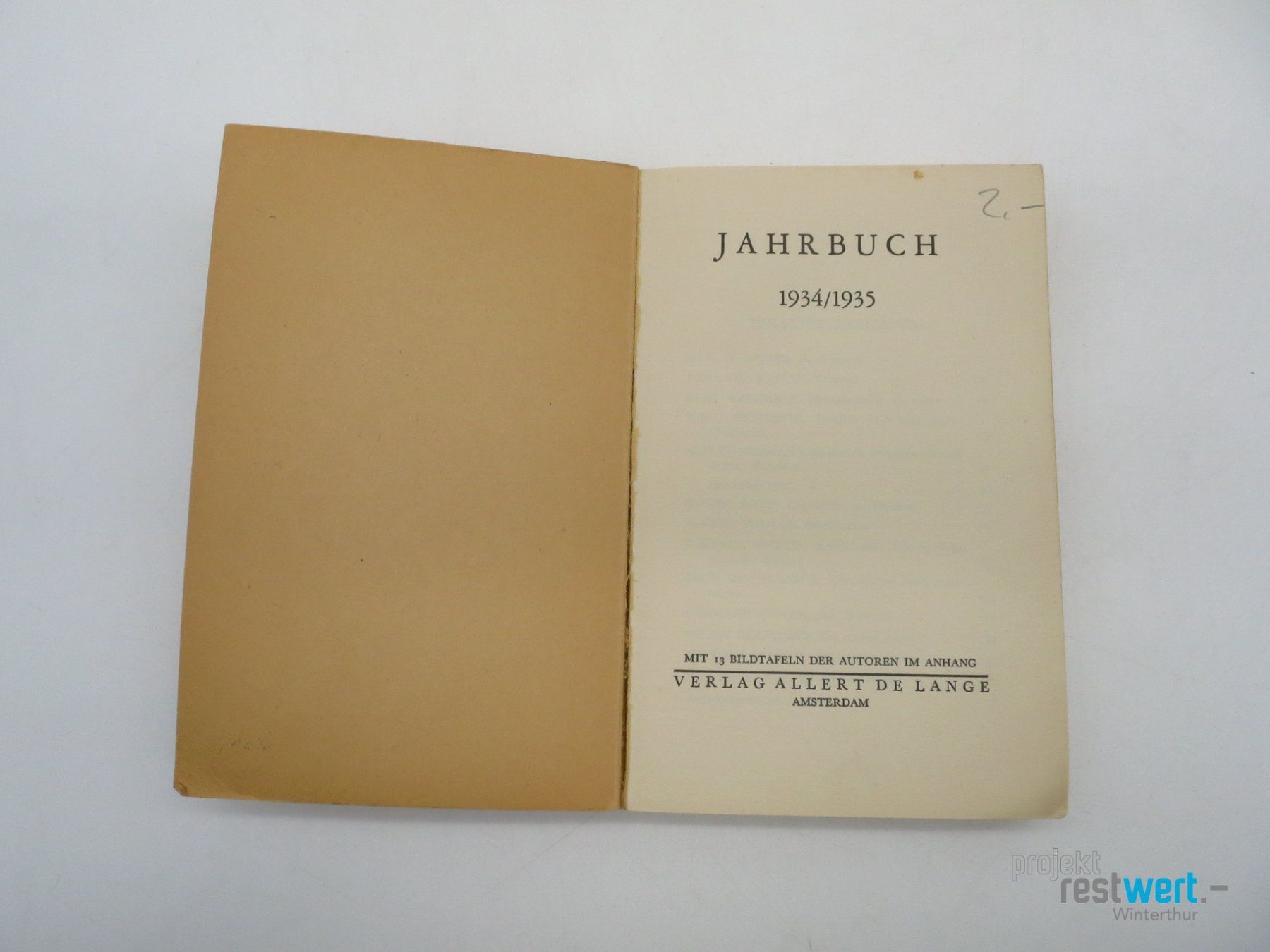 Libri: H.K & W.K - Jahrbuch 1934/35 – Usato da Winterthur venduto da Restwert_Winterthur 3