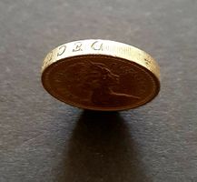 1 Pfund 1983 Randschrift kopfstehend