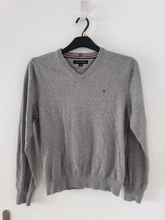 Tommy Hilfiger Pullover, Gr. S, Grau, Top Zustand! Y2k