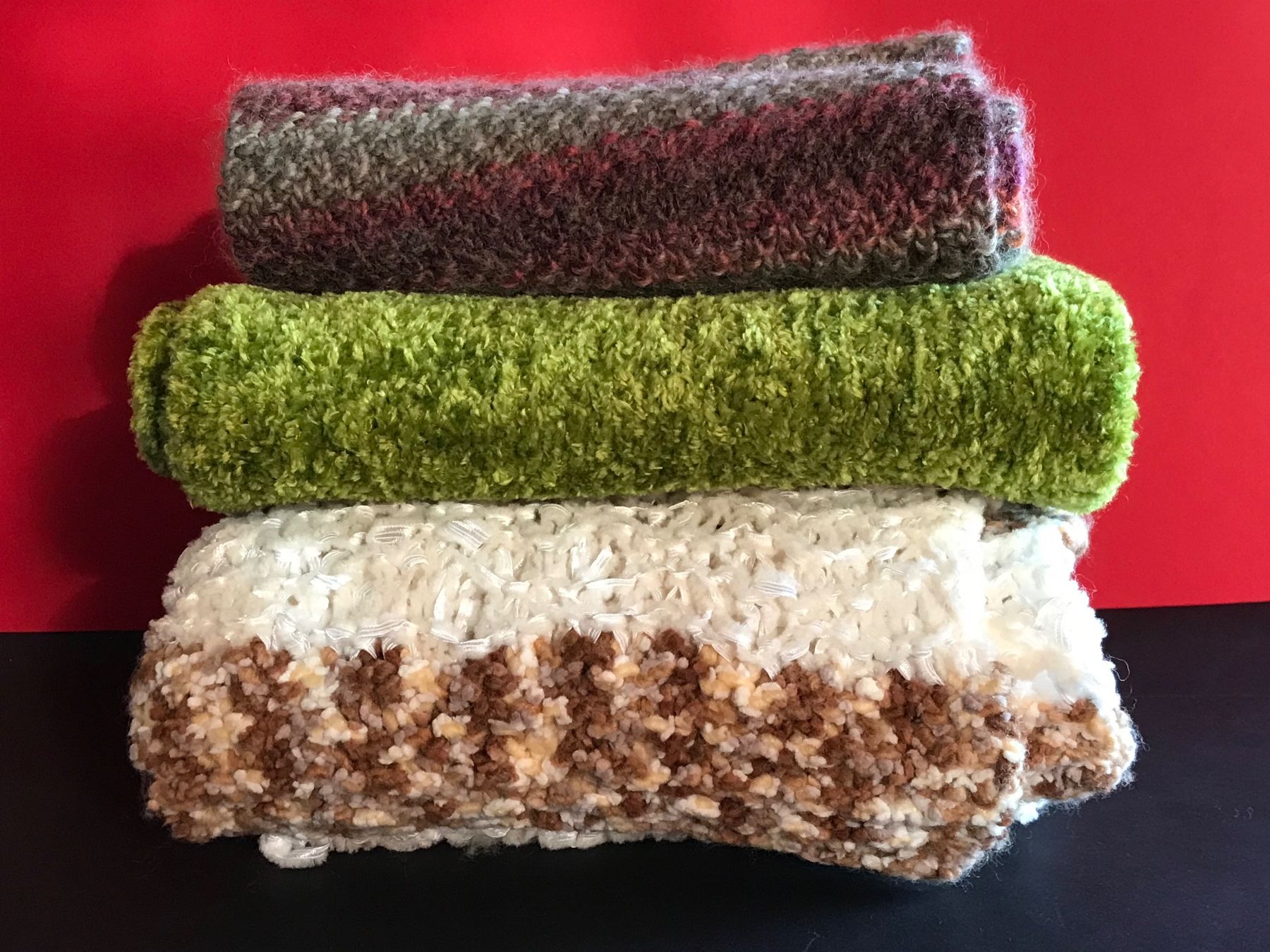 Foulard & Sciarpe: Schal Winterschal Halstuch Winterhalstuch Strickschal 3 Stk – Usato da Däniken SO venduto da allerlei54 1