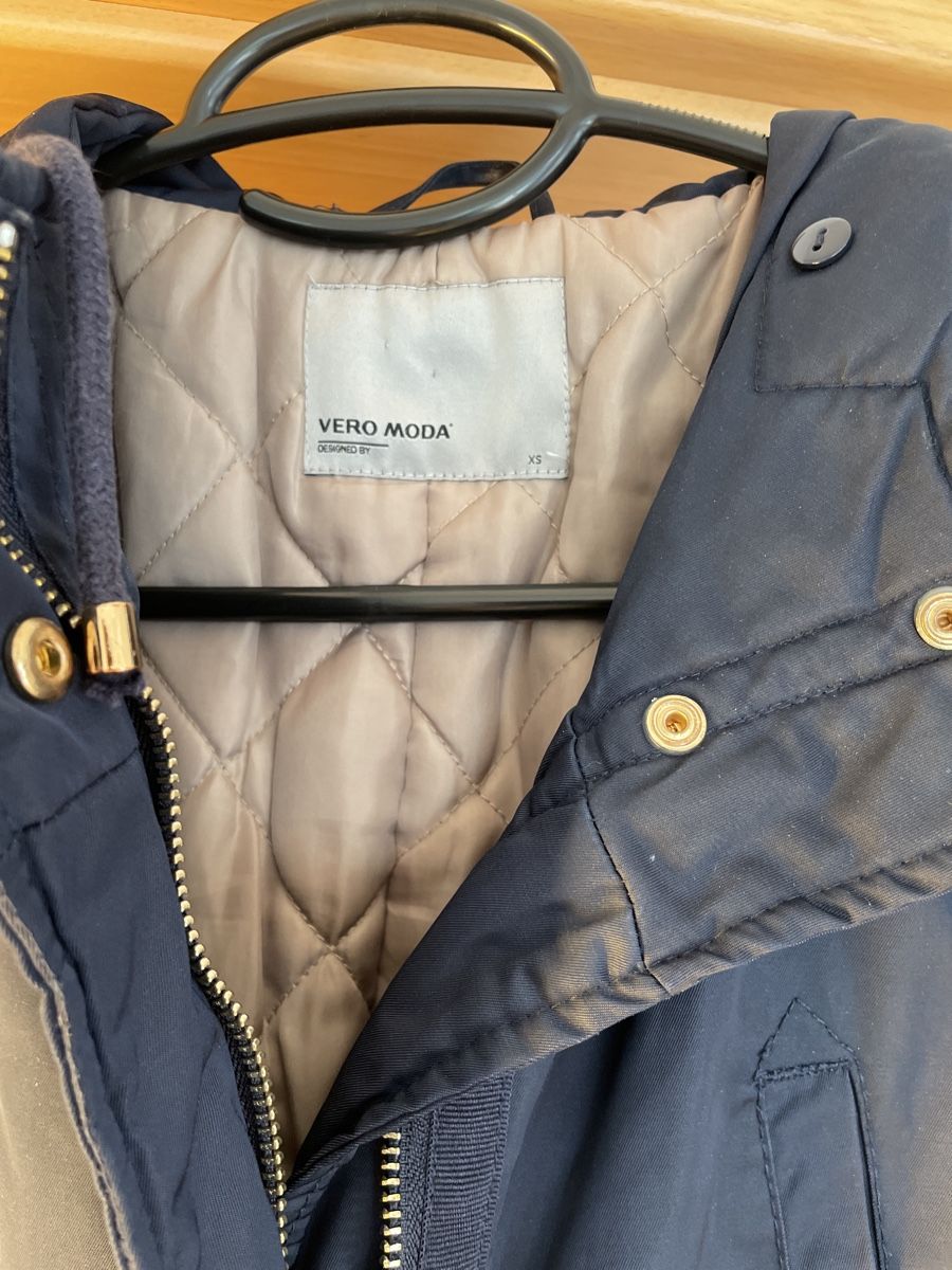 Vero Moda Mäntel: Mantel mit Kapuze, dunkelblau, – Gebraucht aus Neuhausen von kak_5bnw 2
