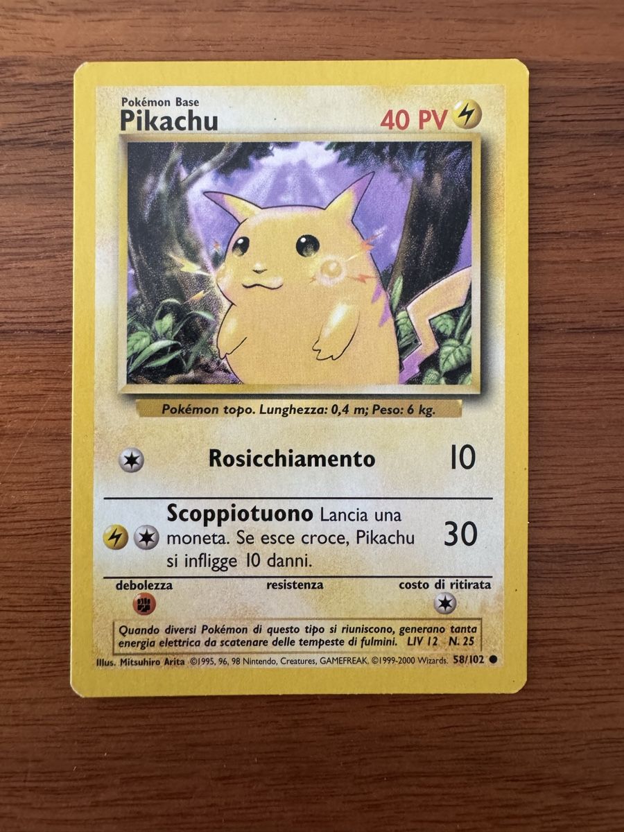 Pokémon Sammelbilder & Trading cards: Leggendaria carta Pokémon Pikachu - Set base – Neu (gemäss Beschreibung) aus Breganzona von CaiLol