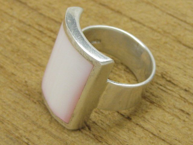 Anelli: Vintage Ring Silber 925 Perlmutt Gr. 59 – Usato da Ermatingen venduto da Decovin 8