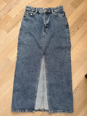 Jeansrock lang blau Grösse 32 H&M